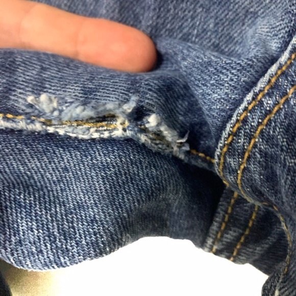 VINTAGE LEVIS denim womens high rise button fly 501s - Picture 3 of 7